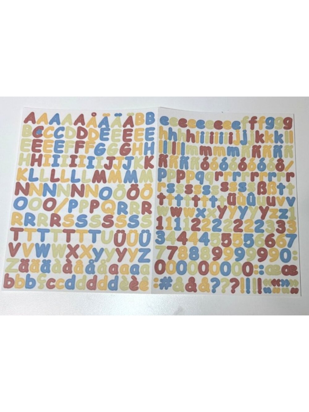 Creative Memories MINI Sassy Alphabet Letter Sticker Sheet Old Style Multicolor